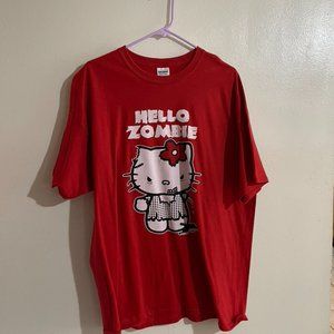 Zombie hello kitty T shirt